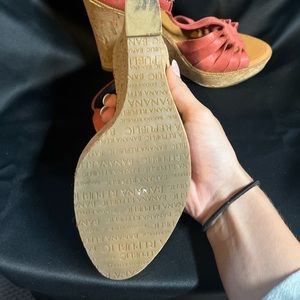 Pink Banana republic wedges